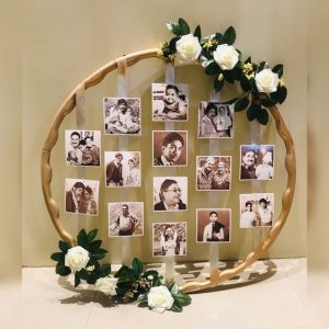 Floral photo hoop