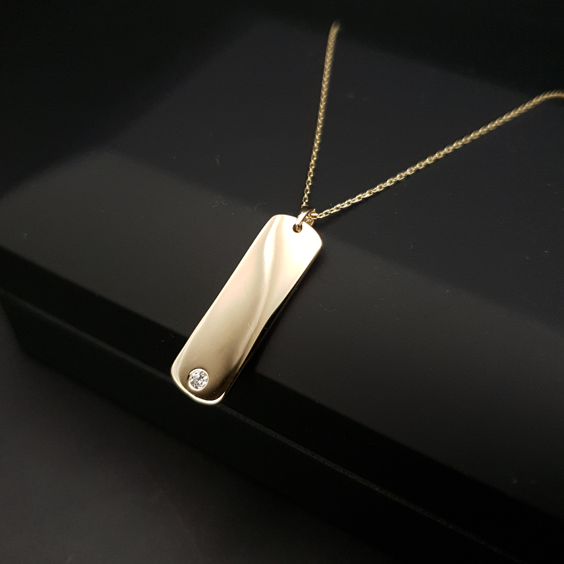 Braille pendant necklace 