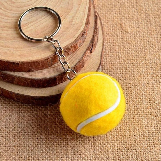 Tennis ball key chain