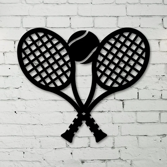 Tennis word art wall print