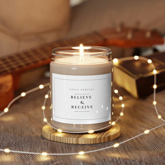 The positivity-scented candle