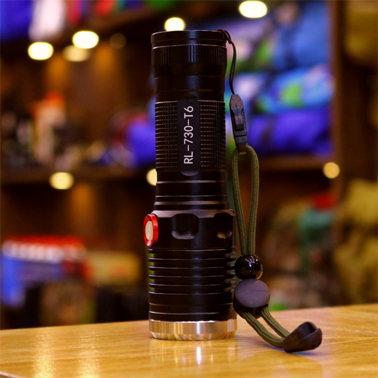 Rechargeable Torch with the glass beaker