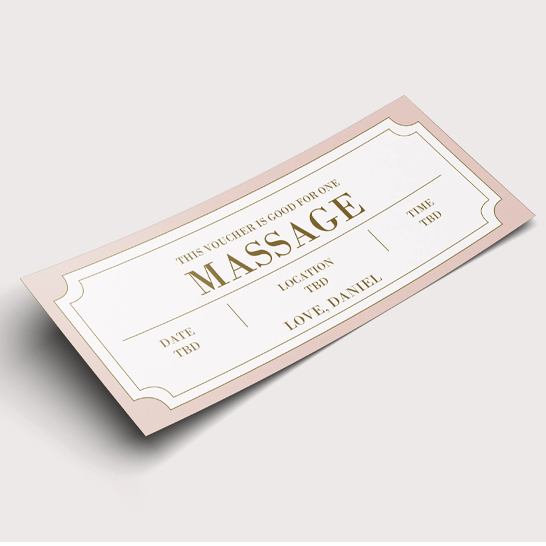 Massage voucher