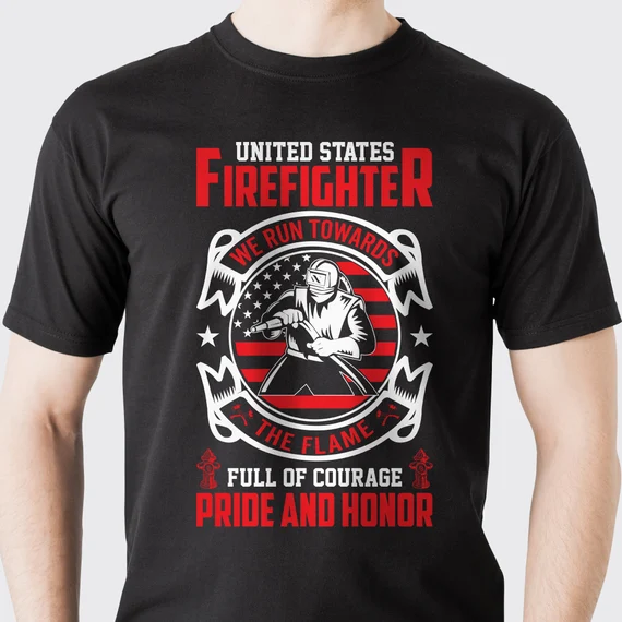 Personalized Firefighter T-shirt