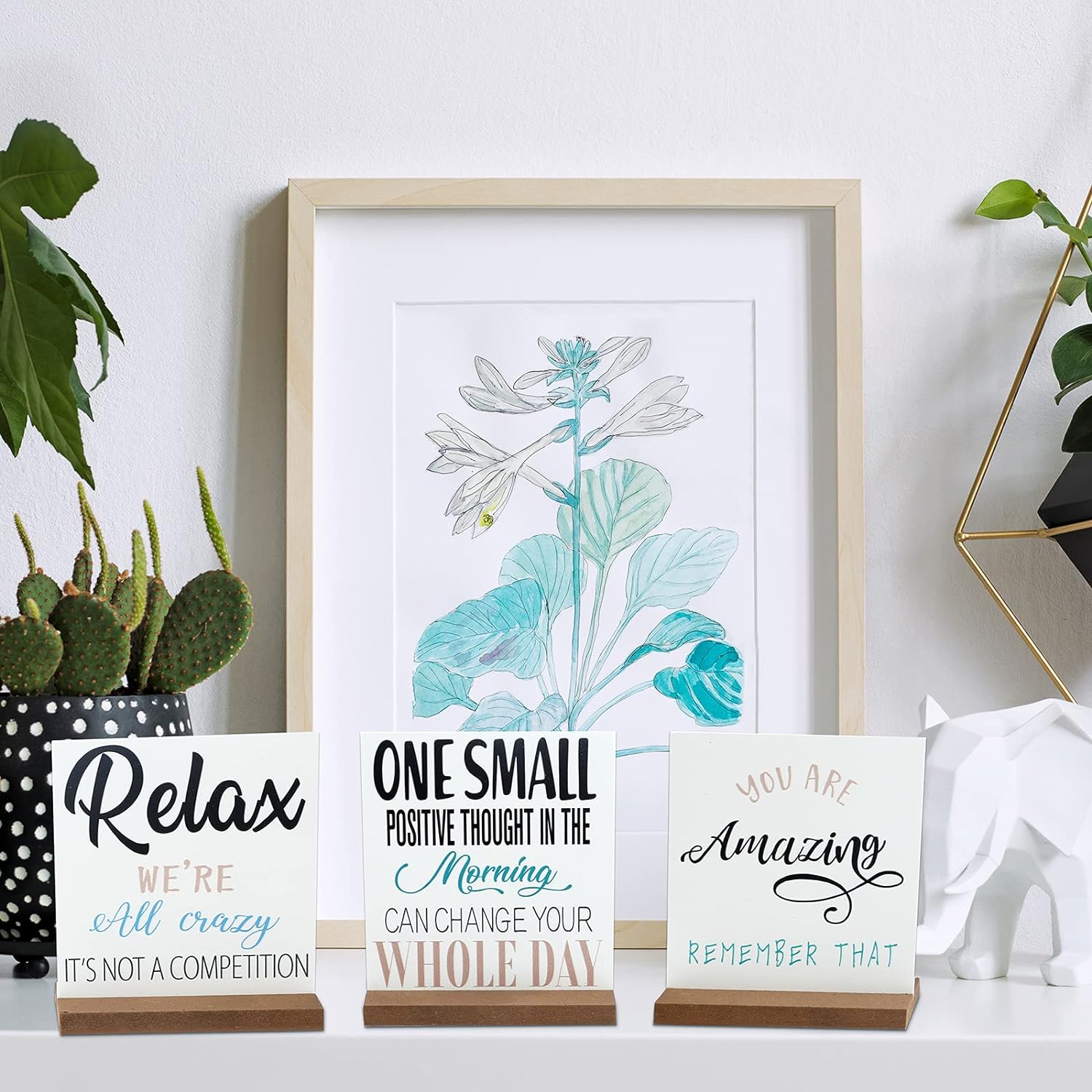 Inspirational quotes desk décor