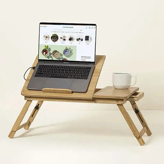 Adjustable laptop desk