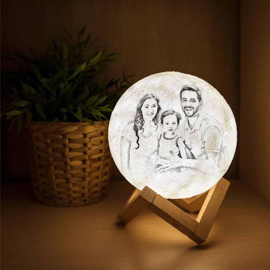 Customized moon lamp