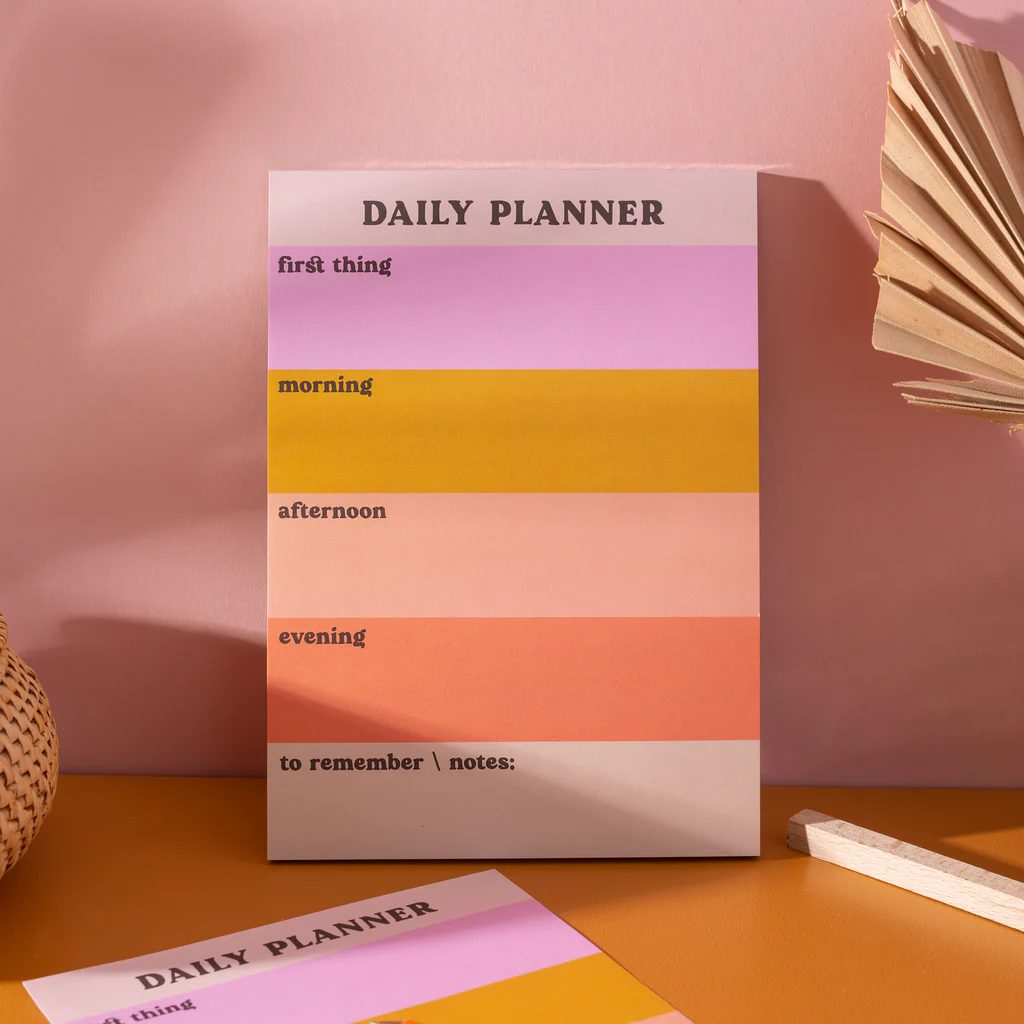 Daily planner pad