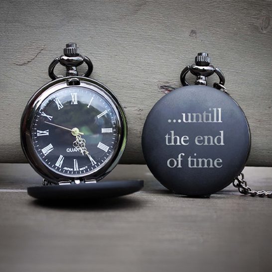 Engraved pocket watch