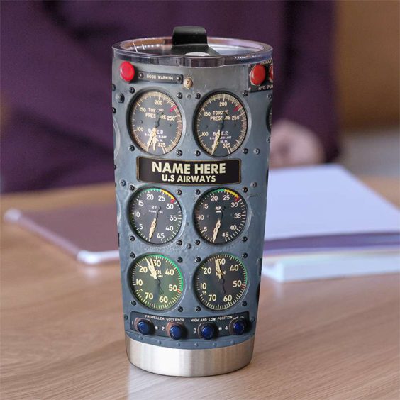 Flight Instruments Panel Tumbler Cup