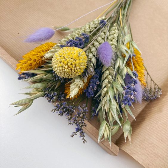 Letterbox dried flower