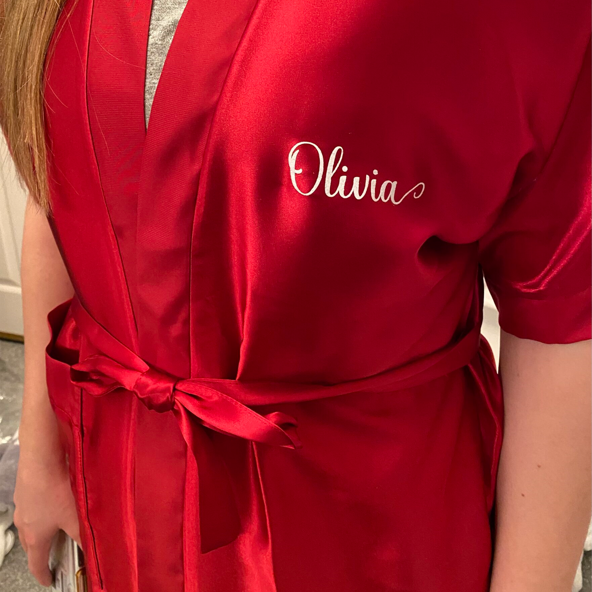 Personalized dressing gown