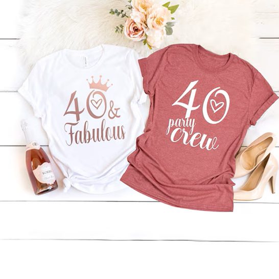 Personalized party T-shirts