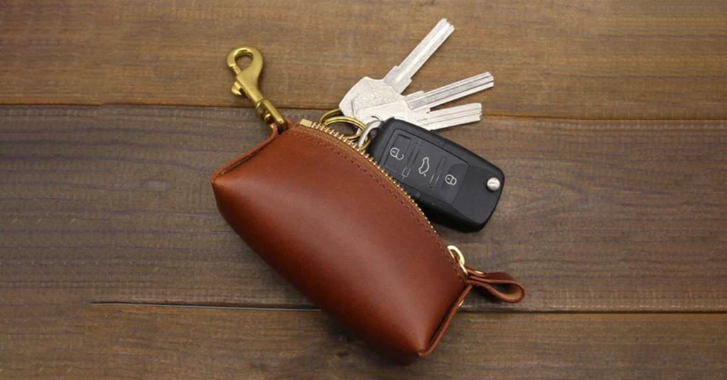 Portable Zippered Key Case