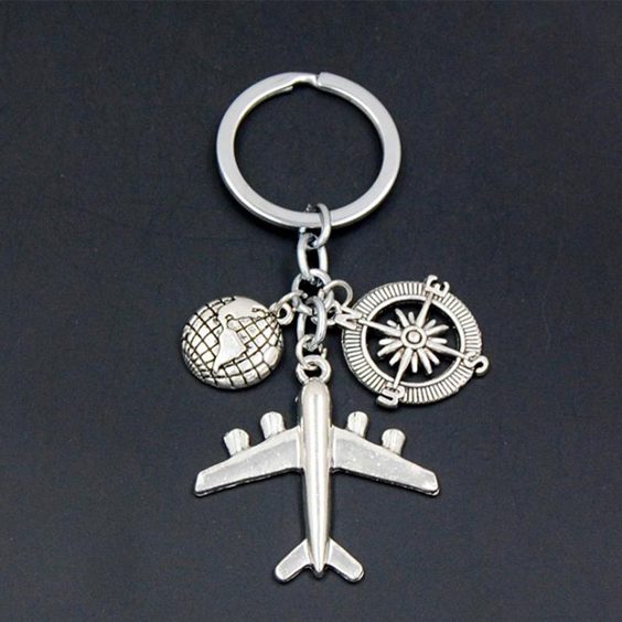 The flight is a smooth keychain