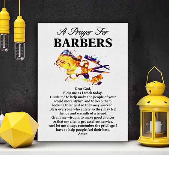 Barber Prayer Plaque