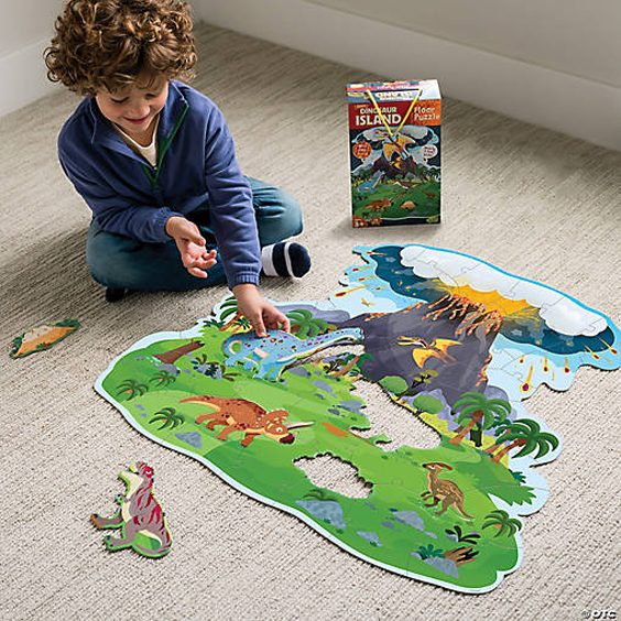 Christmas tree floor puzzle