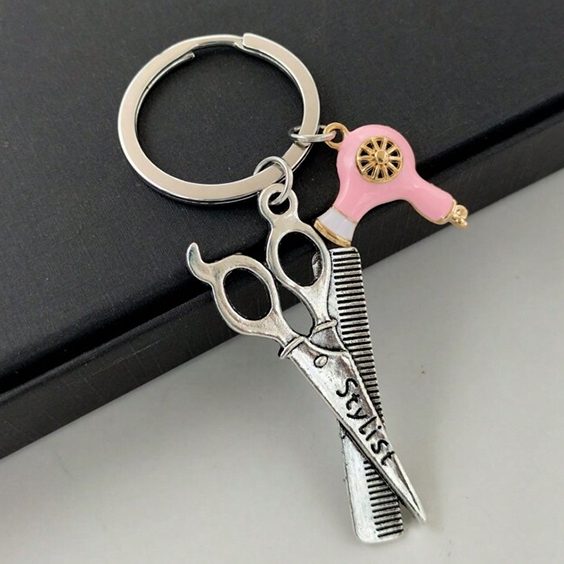 Hairdresser keychain
