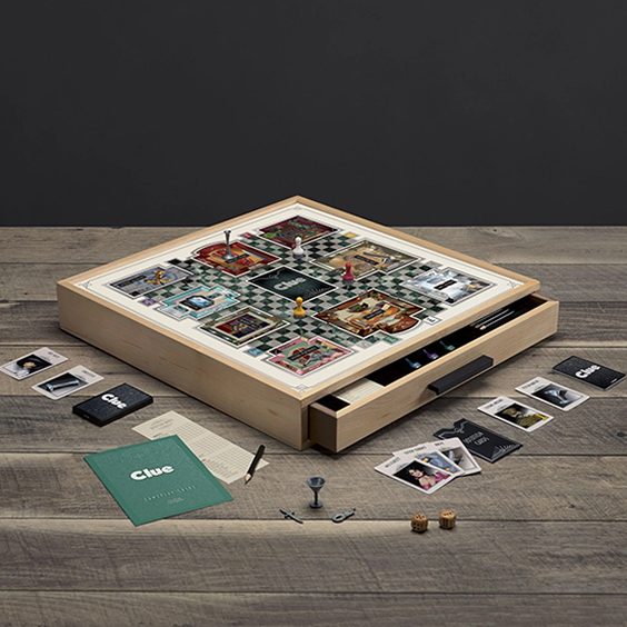 Wooden Clue Board Game