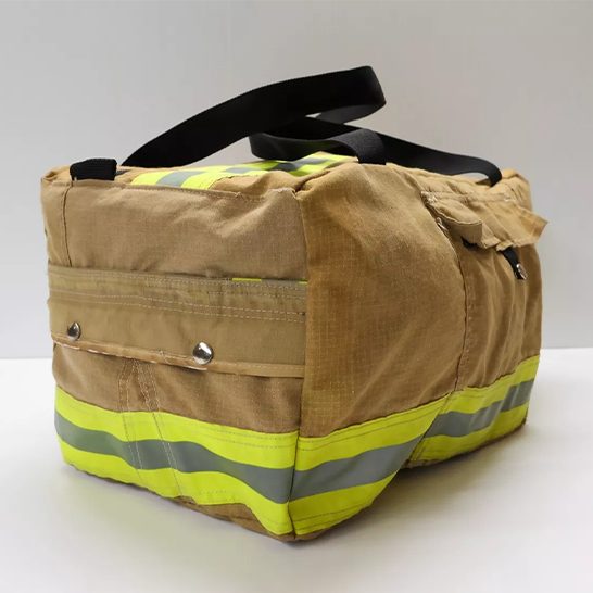 Recycled Firefighter Gear bags